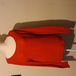 American Eagle Outfitters Vibrant Red Knit Sweater Size L/G